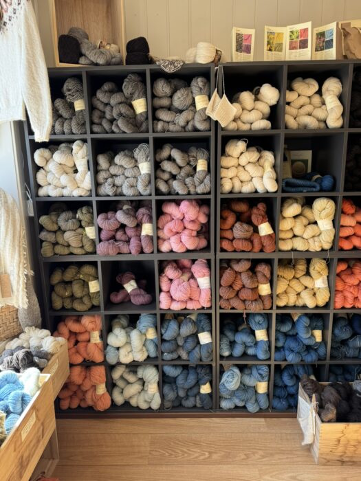 Natural dyed wool, from Lofoten Wool in Henningsvaer, Norway