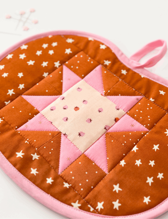 Quilted Pumpkin Hot Pad tutorial from Stacey Lee Creative