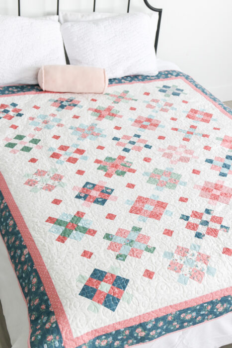 Fraulein quilt pattern by Amy Smart featuring Mary Catherine fabric from Riley Blake