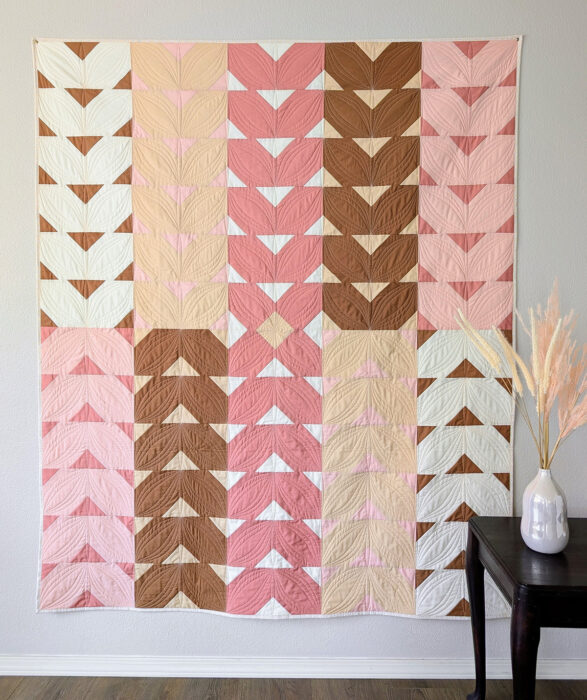 Sweet Serenade quilt pattern by Delia of A Stitch is a Stitch