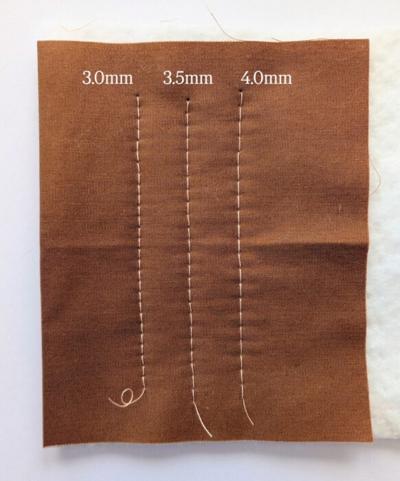 How does stitch length affect your quilting when using your own sewing machine?