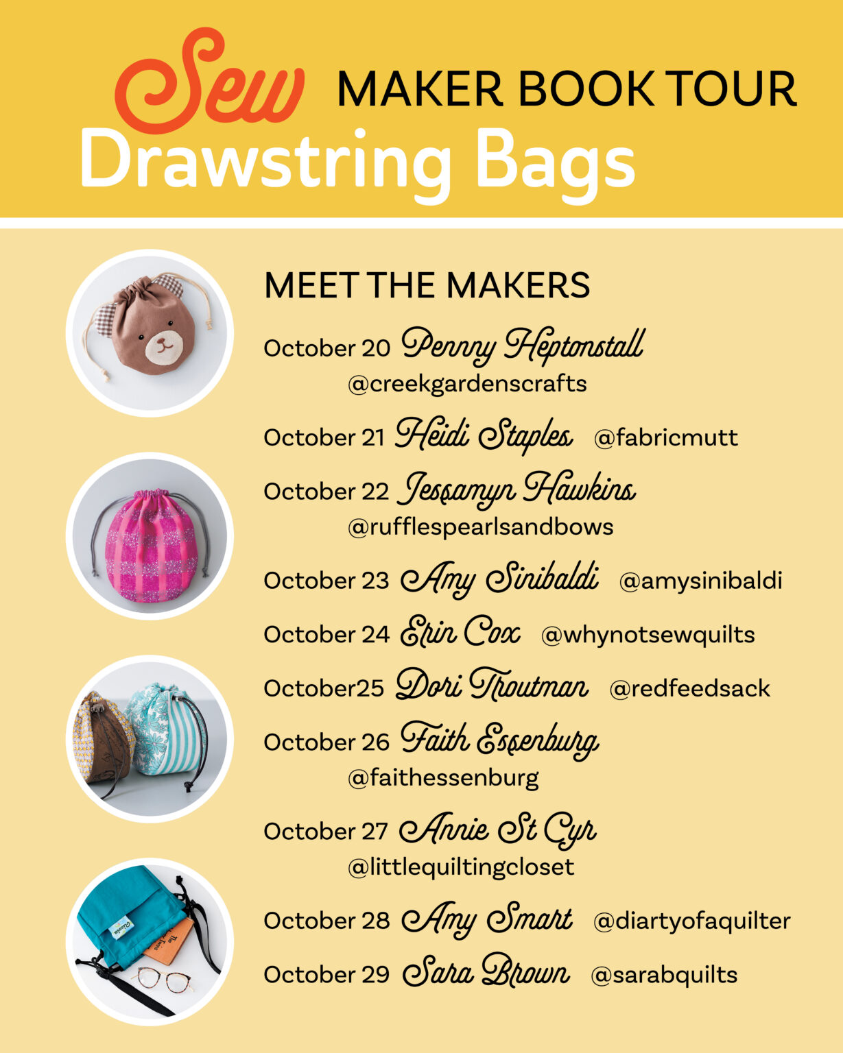 Drawstring Sample Book Sew Drawstring Bags: 14 Patterns From Zakka Workshop
