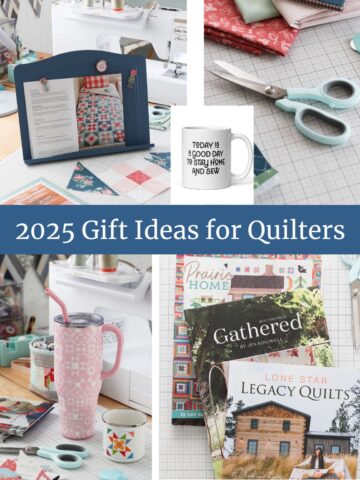 Gift Ideas for Quilters and Sewists including notions, mugs, books and tools