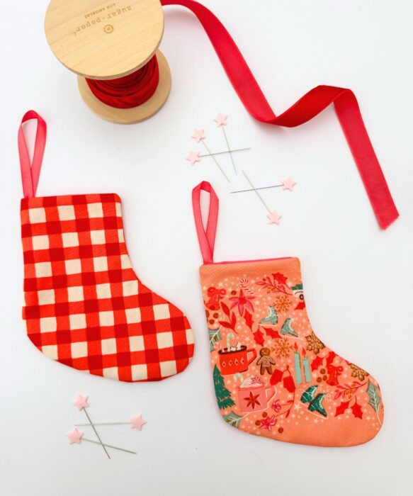 Mini Christmas Stocking Ornament Tutorial