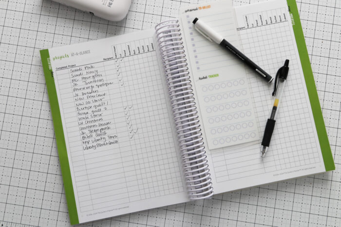 Quilty planner - get organized