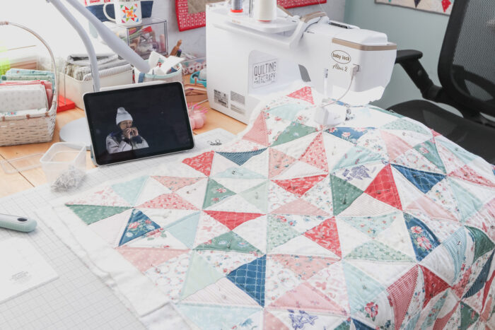 What's on my sewing table this month: new projects, VERY old projects, and the inspiring life stories from the 2026 Winter Olympics.