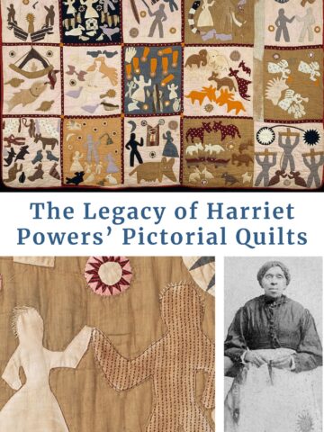 Harriet Powers story quilts and the USPS Harriet Powers stamp tribute.