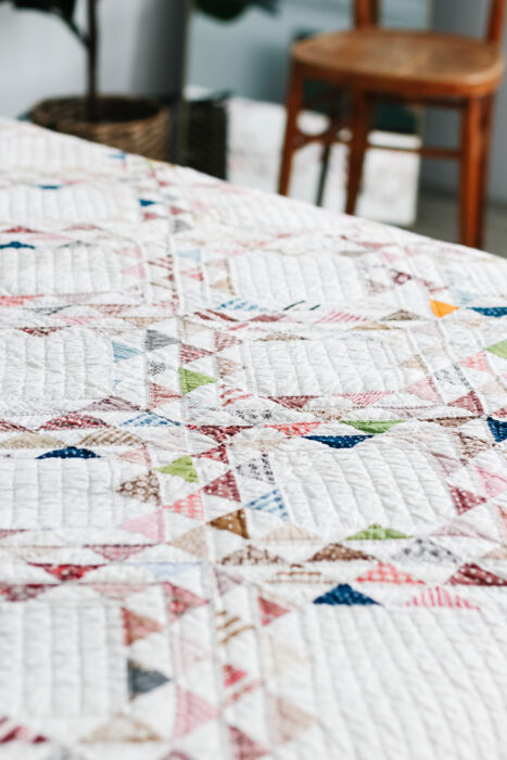 Antique Ocean Waves quilt introduction to history, quilt dating, and how to make a contemporary version of this quilt