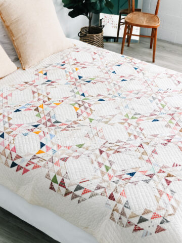 A closer look at an antique Ocean Waves quilt and learn about the history,