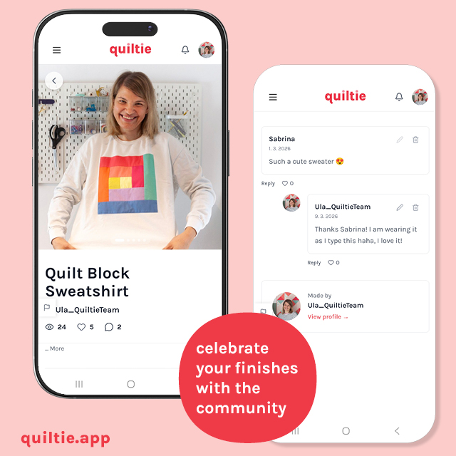 Celebrate your project finishes with the Quilting Community