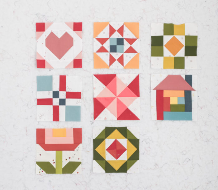Free Quilt Block Patterns from the Fat Quarter Shop part of the Sewcialites 3 challenge of 2026