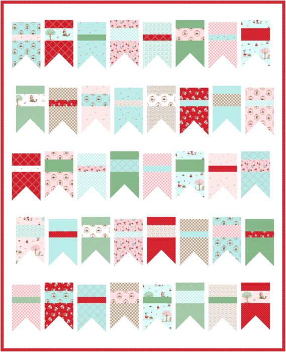 SUmmer Bunting Quilt pattern by Amy Smart