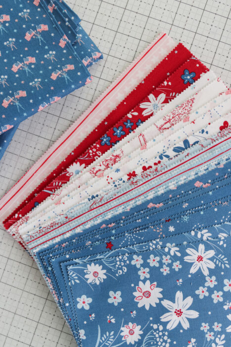 Firework Fields fabric by Gracey Lawsone for Riley Blake