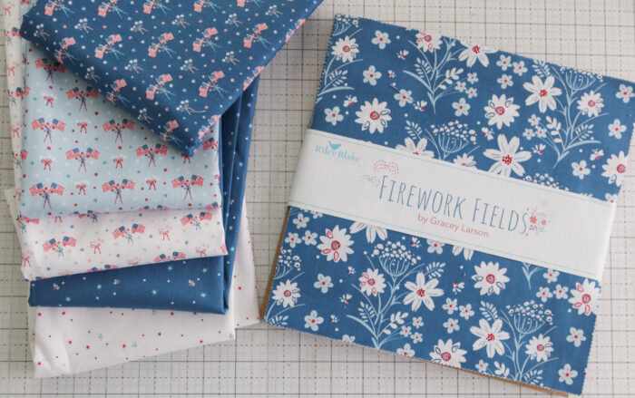 Firework Fields fabric by Gracey Lawsone for Riley Blake