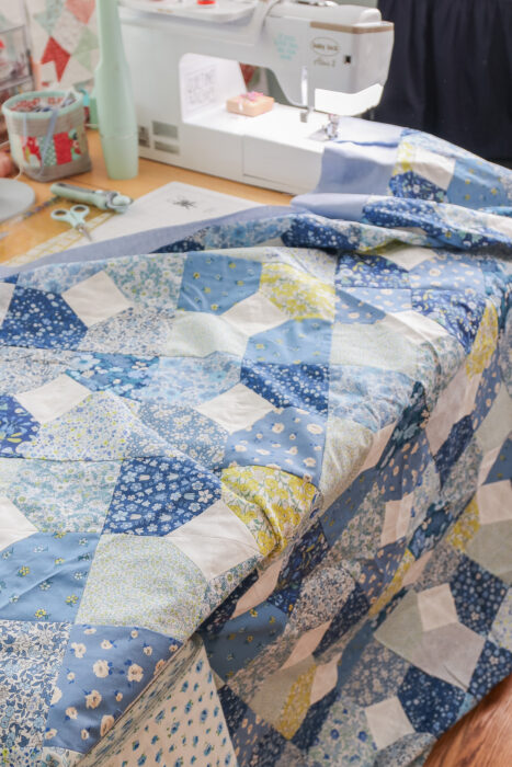 Sewing with Liberty charm squares from the Coastal Walk collection