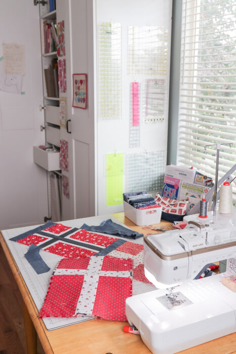 Sewing room organization